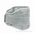 Cinturón de banda de soporte de cintura de fibra gris